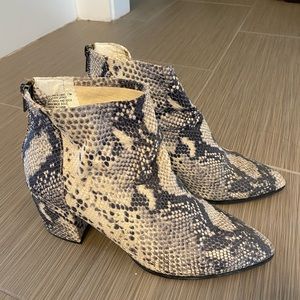 Snakeskin Booties